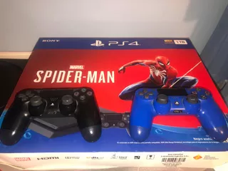 Playstation 4 Slim Spiderman + 2 Josysticks + 3 Juegos