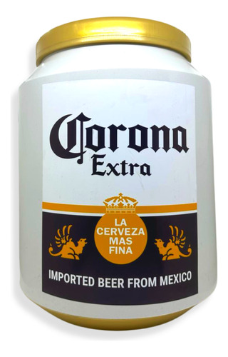 Conservadora De Plástico Blanca Diseño Corona Extra 12l