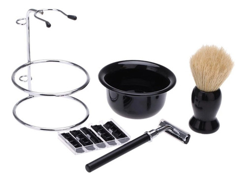 Set De Barba Hisopo Navaja Navajin Para Afeitar