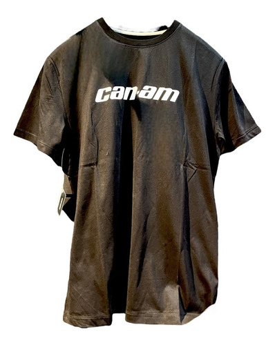 T-shirt Negra Can-am Con Logo