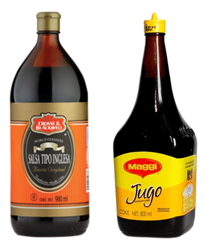 Salsa Inglesa 980 Ml Y Maggi 800 Ml Kit Con Envio Gratis