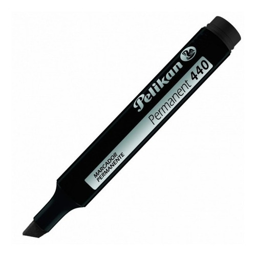 Marcador Pelikan 440 Permanente Punta Biselada Color Negro