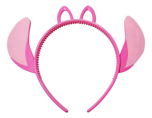 Vincha Stitch Angel Orejas Impresión 3d Stitch Angel Rosa