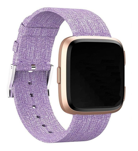 Pulseira Nylon Compatível Com Fitbit Versa 2 - Versa Lite Cor Roxo