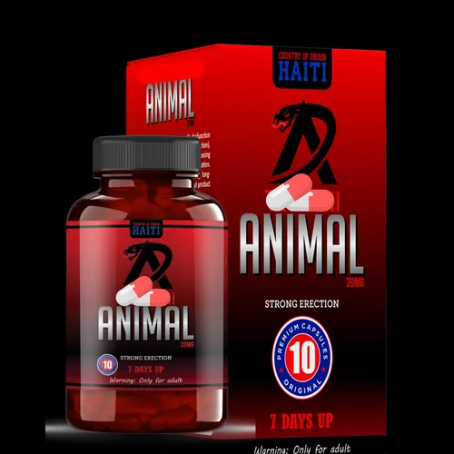 Pastilla Para Erección Fuerte Y Prolongada Animal 10u