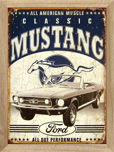 Ford Mustang Cuadros Publicidad Poster Carteles  X209