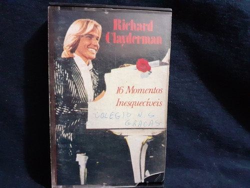 Fita K7 - Richard Clayderman - 16 Momentos Inesquecíveis 
