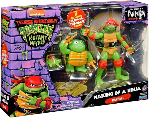 Pack Tortugas Ninja Mutantes Formación De Un Ninja Raphael