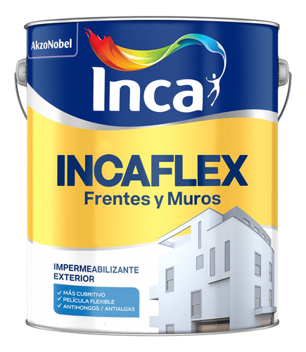 Impermeabilizante Inca Incaflex Frentes Y Muros Blanco