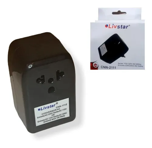 comprar Conversor Transformador Voltagem Tomada Bivolt 100w Livstar
