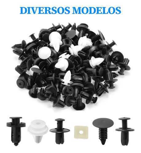 Kit Universal De Presilhas Para Fixação Automotiva 150 Peças