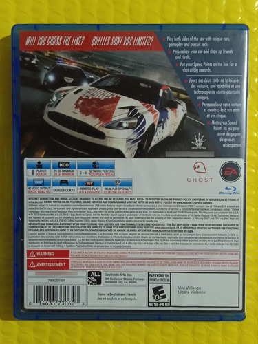 Videojuego Need For Speed Rivals Ps4 (Usado)