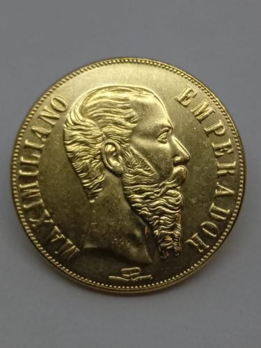 Moneda Maximiliano 20 Pesos De Oro -novedad- Juguete 