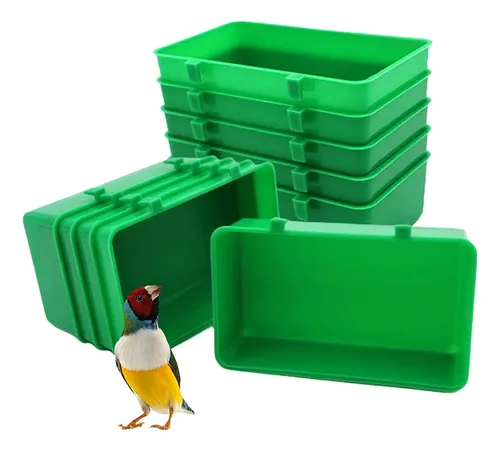 12 Comederos De Plastico Para Pajaros, Tazas De Alimentacion