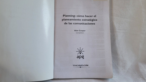 Planning Planeamiento Estrategico Comunicacion Alan Cooper