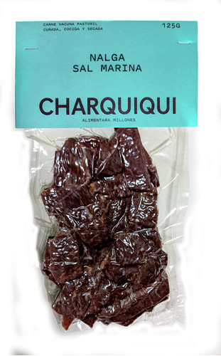 Charquiqui 125g A Granel Pastura Sal Marina Nalga (jerky)