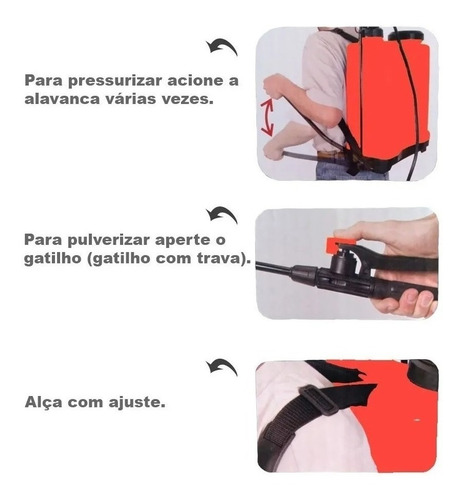 Pulverizador Costal Bomba Veneno 20 Litros Pressao