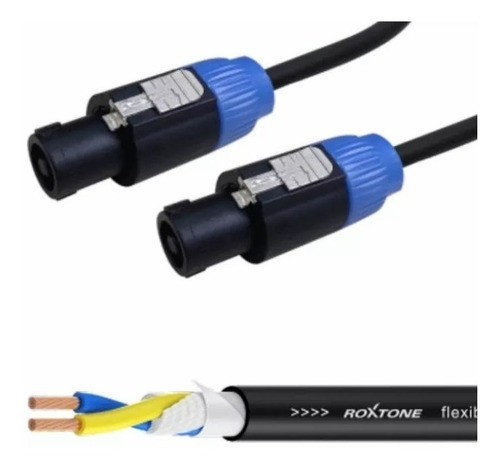 Imagen 2 de 5 de Cable Speakon Para Parlante - 10 Metros - Roxtone Ssss210l10