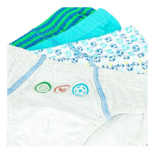 Slip Niño Mota Talla 8 Pack X5 Algodón Mt4101