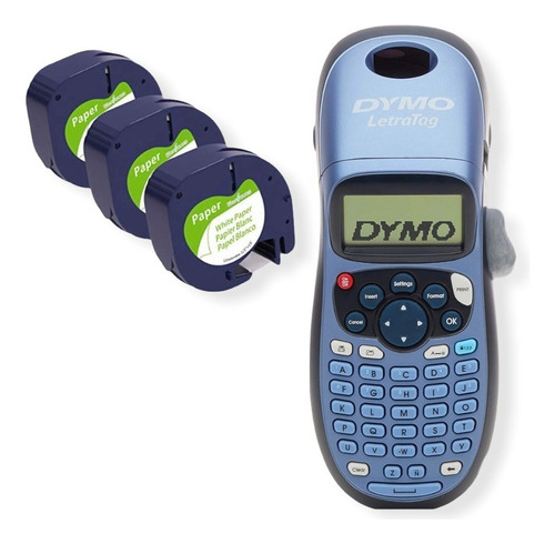 Dymo Letratag Lt-100h Rotulador 3 Cintas Originales