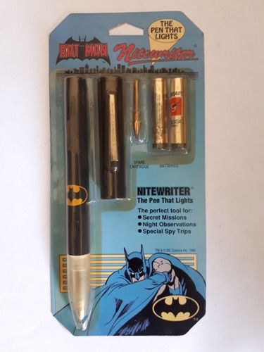 Batman Nitewriter Pluma Bolígrafo Vintage 1989 Está Perfecto | MercadoLibre