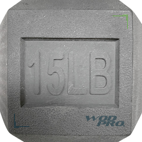 Par Mancuernas Hexagonales Ironfit 15 Lbs Acero Caucho Gym