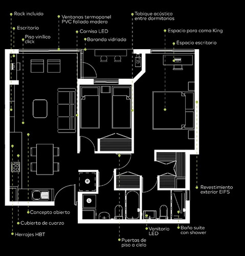 Oferta Increíble Departamento Nuevo 2 Dormitorios | 2 Baños