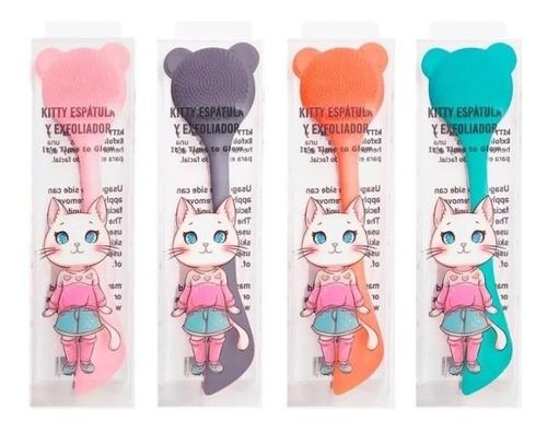 Cepillo Exfoliante Y Espátula Para Mascarillas 2 En 1