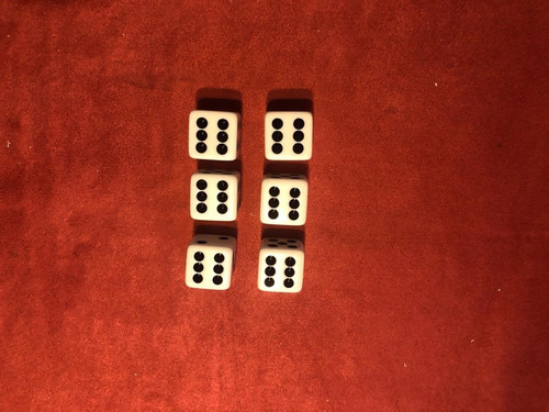 6 Dados Médios 2,6 Cm
