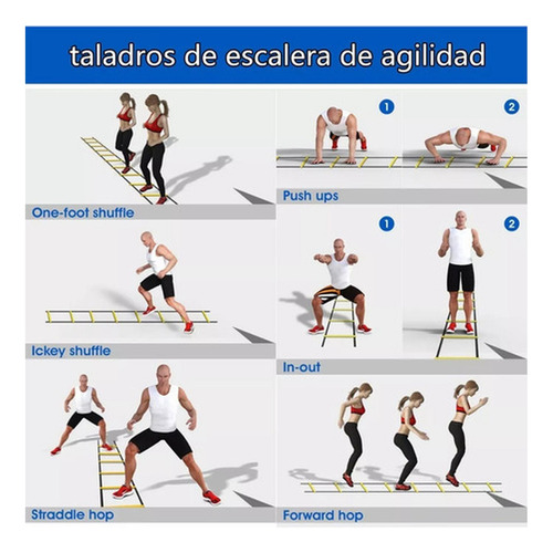 Escalera Coordinacion Deportiva Kit De Entrenamiento