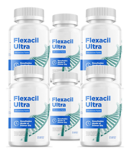 Pack 6 Frascos Suplemento Nutricional Flexacil Ultra