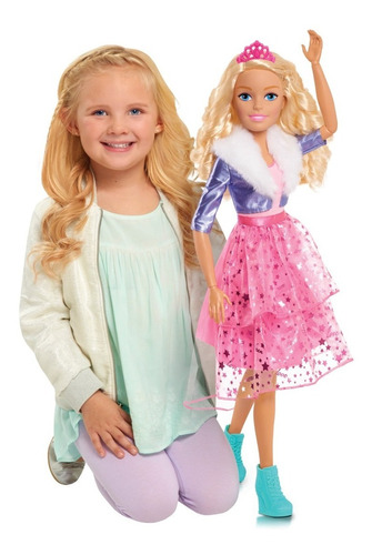 Barbie Gigante 72cm, Barbie Princesa De Aventuras Mattel 