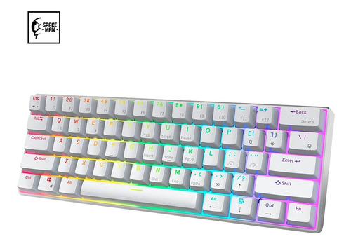 Teclado Gamer Bluetooth Royal Kludge Rk61 Inglés Us Rgb