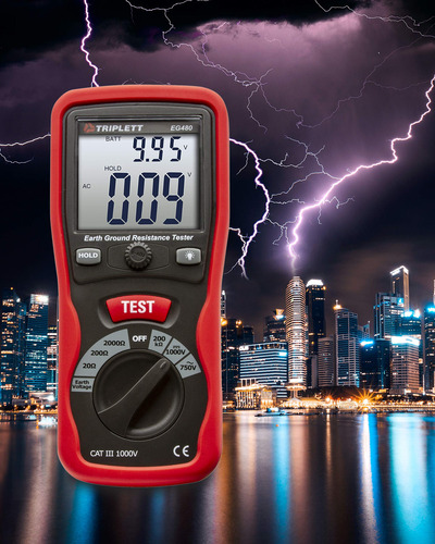 Testador De Resistência Ao Solo Terrestre Triplett Eg480