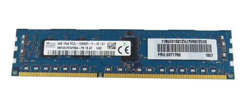 03t7752 Lenovo 4gb Ddr3 Pc3-12800 1600mhz 1rx8 Memory (Reacondicionado)