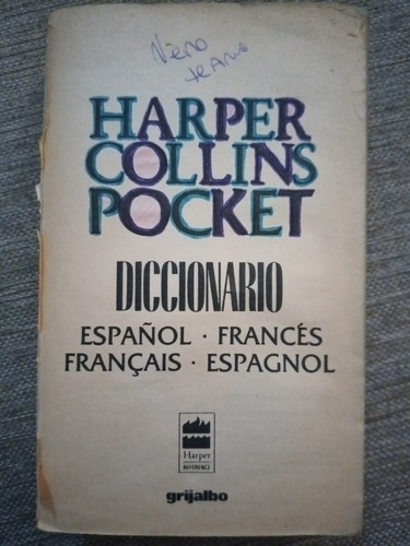 Diccionario Español Francés Harper Collins Pocket Grijalbo (Usado)