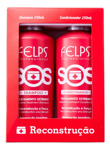 Imagem 1 de 2 de Felps Kit Duo Sos Shampoo + Condicionador 250ml