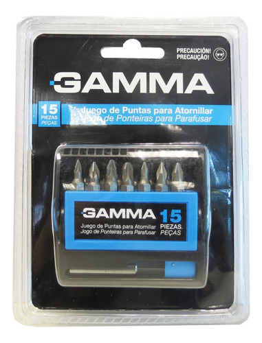 Jogo De Bits Com 15 Peças Gamma