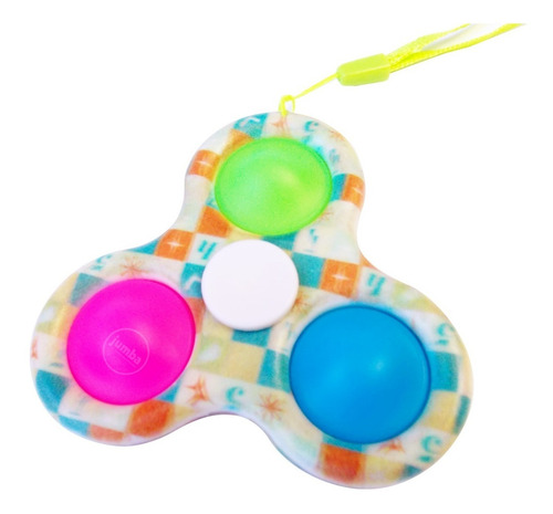 Imagen 4 de 9 de Spinner Pop It Simple Dimple 3 Burbujas Juguete Anti Stress