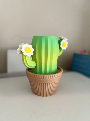 Porta Lápices Cactus Magnético Organizador De Escritorio