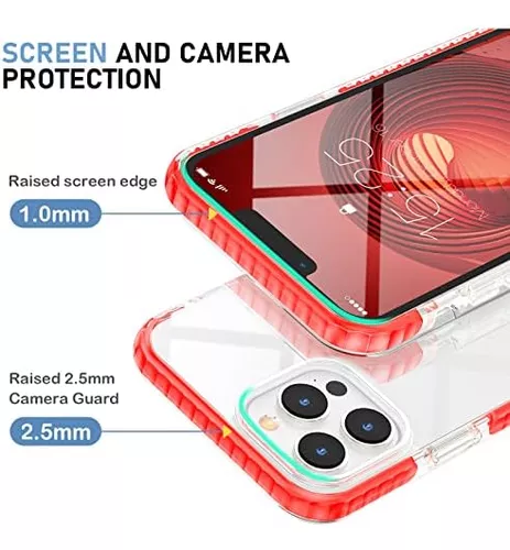 MATEPROX Funda Transparente Compatible con iPhone 13 Carcasa