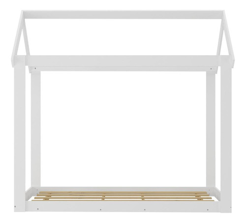 Cama Montessoriana Infantil Bambolê com Colchão Incluso Multimóveis EX4011 Branco