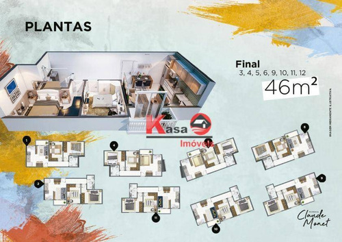 Imagem 6 de 21 de Apartamento Com 2 Dormitórios À Venda, 46 M² Por R$ 224.990,00 - Parque São Vicente - São Vicente/sp - Ap11264
