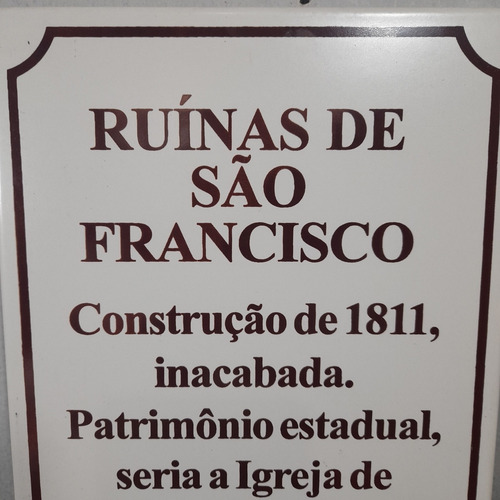 Imagem 2 de 4 de Curitiba 300 Anos Azulejo Comemorativo 1993. Ruínas