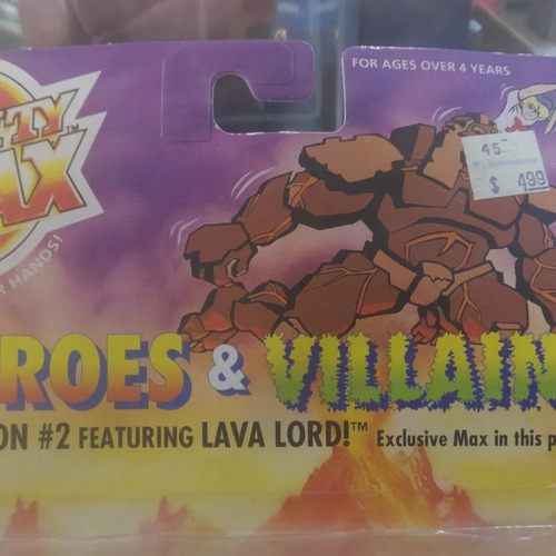 Mighty Max, Heroes Villians, Lava Lord, Exclusive Mighty Max (Usado)