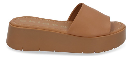 Dúo 657 Sandalia Casual Mujer Beige Y Mezclilla