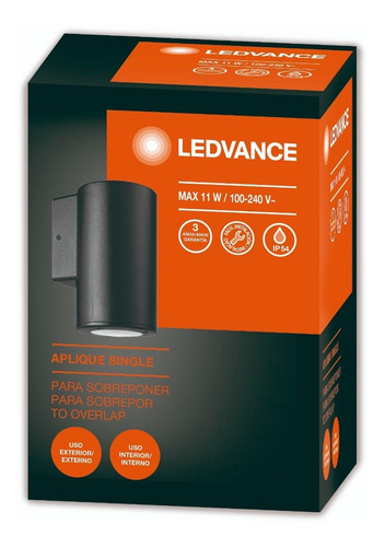 Imagen 2 de 4 de Aplique Pared Unidireccional Ledvance Cuadrado