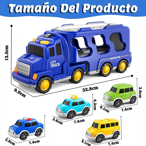 Juguete Camiones Con Luz Y Música Regalo Para Niños Sorpresa