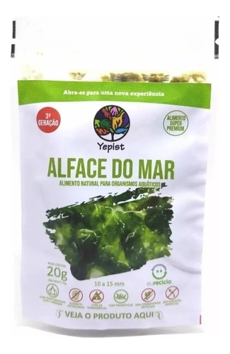 Alimento Yepist Alface Algas Marinas 20g Peces Dulce Marinos