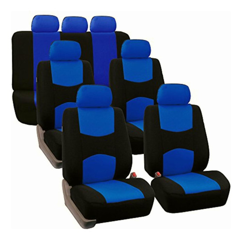Fh Group Fh-fb050217 Three Row Set Flat Cloth Car Seat